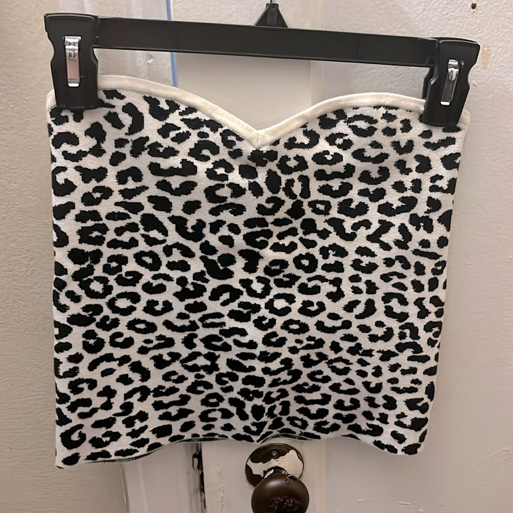 Strapless sweater top